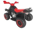 Kids' Quad Raptor Electric 6V Ride-On Toy Bike - Black/Red 3