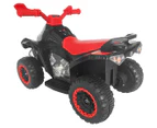 Kids' Quad Raptor Electric 6V Ride-On Toy Bike - Black/Red
