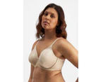 3 x Berlei Womens Lift & Shape Non Contour Underwire Pearl Nude Bra Yzkd Elastane/Nylon - Pearl Nude 3E6