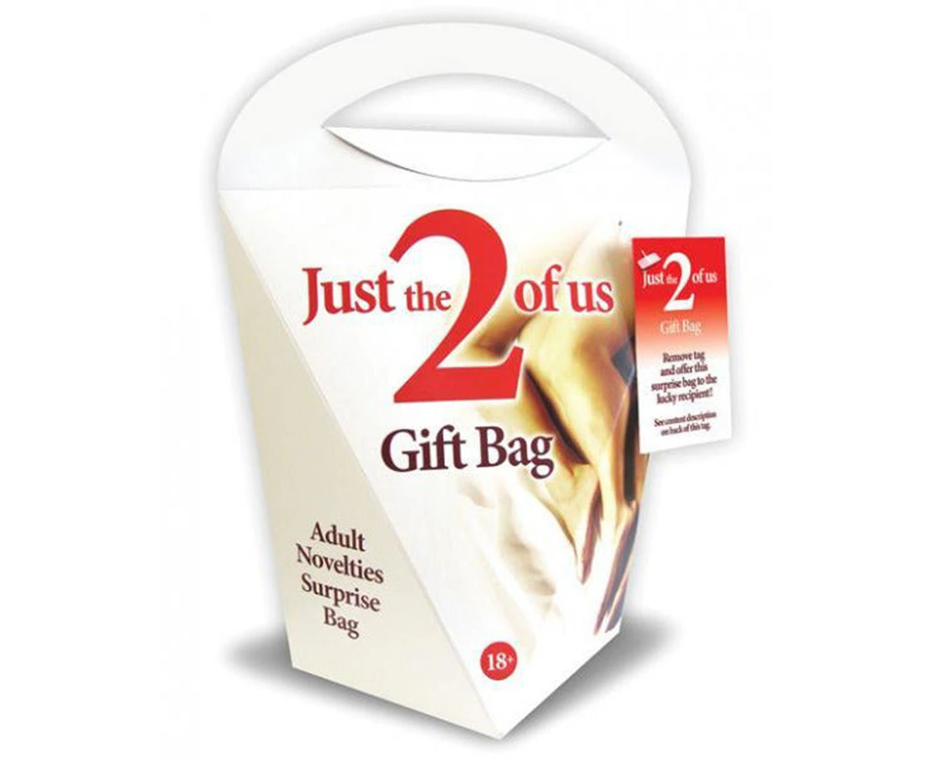 Just The 2 Of Us Gift Bag - Adult Novelties Surprise Bag - 6 Piece Kit