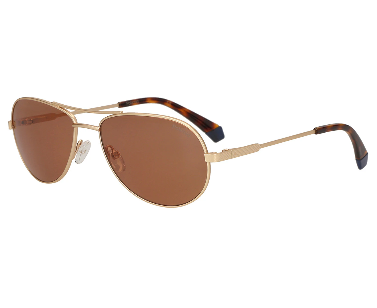 Polaroid Unisex 2100 Round Polarised Sunglasses - Gold/Orange