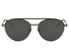 Polaroid Unisex 2107 Round Polarised Sunglasses - Gunmetal/Black 2