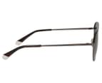 Polaroid Unisex 2107 Round Polarised Sunglasses - Gunmetal/Black 3