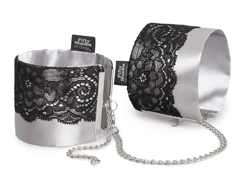 Fifty Shades of Grey Play Nice Satin & Lace Wrist Cuffs