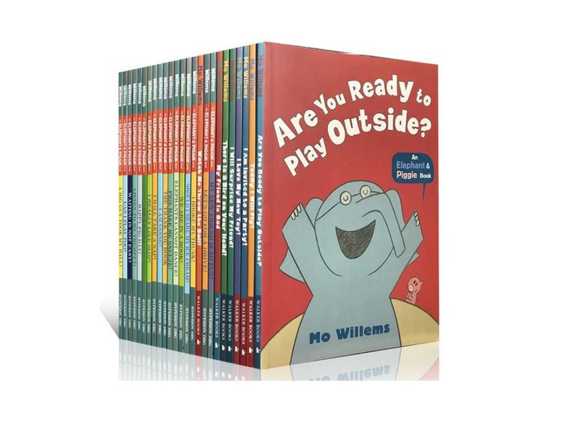 Elephant and Piggie 25 Books Box Set Complete Collection Book Set by Mo Willems