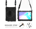 HY Samsung Galaxy Tab Active PRO 10.1 Case with Shoulder Strap for SM-T540/T545/T547-Black