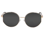 Polaroid Unisex 6072 Round Polarised Sunglasses - Gold/Black