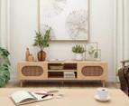 Lifely Kailua Rattan 160CM TV Stand in Maple - Natural