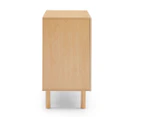 Lifely Kailua Rattan 2-Door Accent Cabinet in Maple - Natural