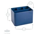 Harbour Housewares Easy Sink Tidy Storage Unit - Vintage Sink Caddy Style Organiser - Blue 3