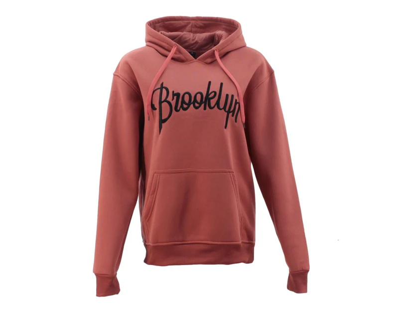 FIL Men's Fleece Hoodie Embroidered BROOKLYN - Watermelon