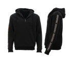 FIL Men's Fleece 1/4 Zip Hoodie ATMOSPHERE - Black