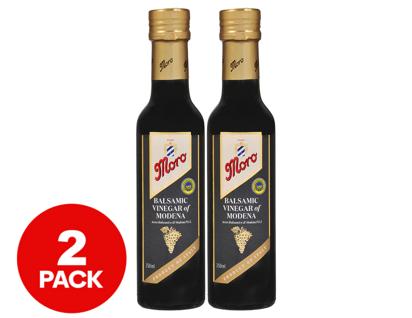 2 x Moro Balsamic Vinegar Of Modena 250mL