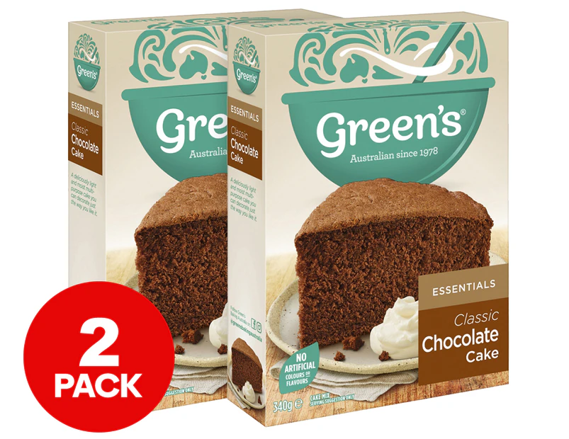 2 x Greens Essentials Chocolate Cake 340g