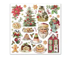 Stamperia Double-Sided Paper Pad 6"x 6" 10 pack - Classic Christmas, 10 Designs/1 Each