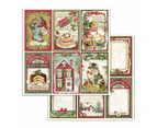 Stamperia Double-Sided Paper Pad 6"x 6" 10 pack - Classic Christmas, 10 Designs/1 Each