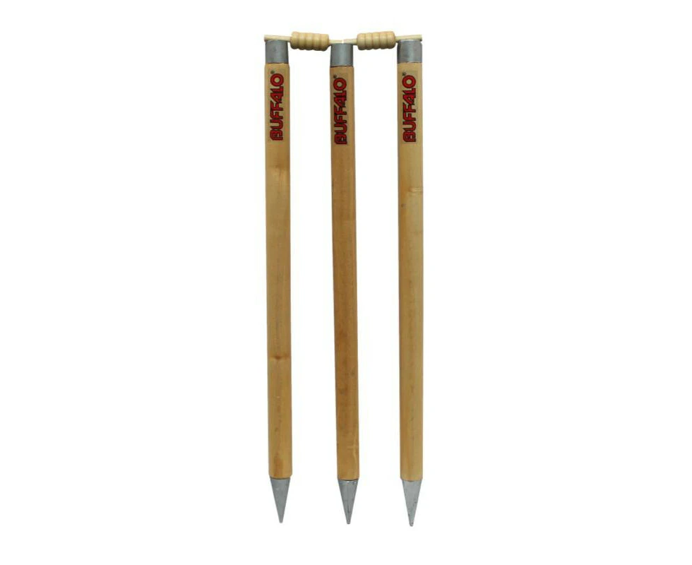 Buffalo Sports Metal Tip Ferruled Cricket Stumps