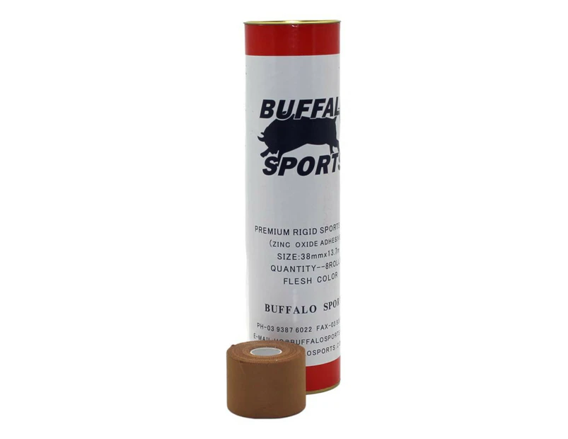 Buffalo Sports Premium Rigid Sports Tape 50mm x 13.7m Drum of 6