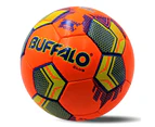 Buffalo Sports Club Soccer Ball - Neon Orange