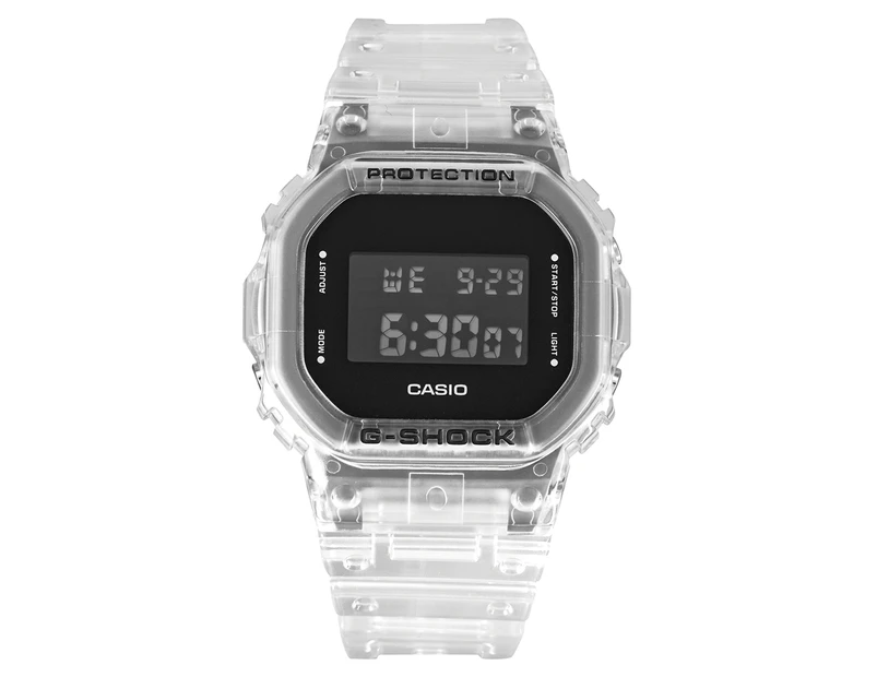 Casio G-Shock Men's 43mm DW5600SKE-7D Skeleton Digital Resin Watch - Clear