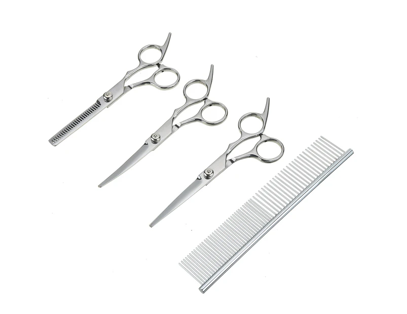 Professional Stainless Steel Pet Dog Cat Hair Grooming Scissors Kit Hair  Cutting Tool Set .au
