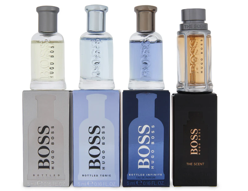 Hugo Boss Collectible Miniatures For Men 4-Piece Perfume Gift Set