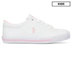 Polo Ralph Lauren Girls' Elmwood Sneakers - White/Pink