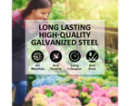Home Ready Raised Garden Bed Galvanised Steel Planter Grow Veggie Plant Flowers 210 x 90 x 30cm - Grey