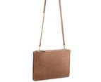 Pierre Cardin Italian Leather Cross Body Bag Fashion Sling Bag Clutch - Blush