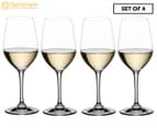 Set of 4 Nachtmann ViVino Aromatic White Wine Glass Set - Clear