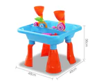 23 Piece Kids Water and Sand Activity Play Table Set