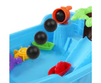 20 Piece Kids Sand and Water Play Pirate Ship Table Toy Set - Blue