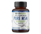 MSM (Methyl Sulfonyl Methane) Capsules - Pure (660mg), 60 Vegan Capsules/1 Month