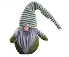 Christmas Faceless Elf Doll Ornaments Home Party Decorations - Green