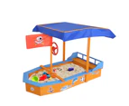 Pirate Ship Boat Shaped Canopy Sand Pit