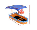 Pirate Ship Boat Shaped Canopy Sand Pit
