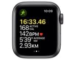 Apple Watch SE (GPS + Cellular) 40mm Space Grey Alumnium Case with Tornado/Grey Sport Loop 3