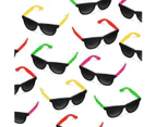 MadeSmart 24 Pack  Kids Sunglasses Bulk Pool Party Favors Beach Party Favors Bulk Party Pack of 2 Dozen in 4 Neon Colors