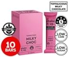 10 x Shake It Up Low Carb Protein Bar Toffalicious Milky Choc 32g 1