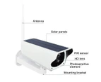 1080P Solar Powered Camera Wireless WiFi IP Outdoor Security Home +Battery &Card
