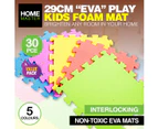 Home Master 30PCE Kids Foam Mats/Tiles Interlocking Flexible Durable 29cm