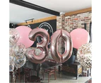 MadeSmart Number Balloons Giant Jumbo Number Foil Mylar Balloons for Birthday and Anniversary Decorations -Red