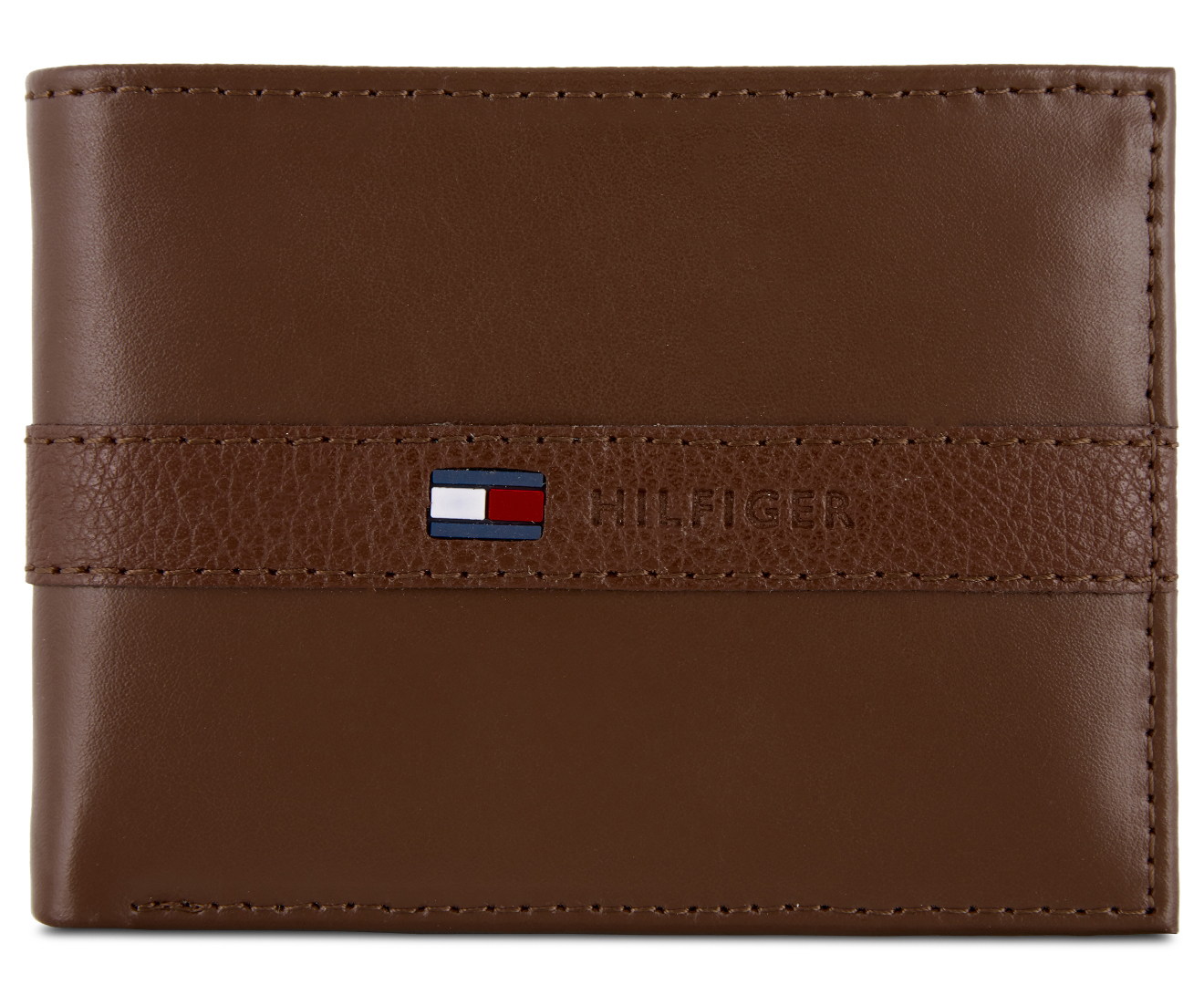 tommy hilfiger tan men's wallet