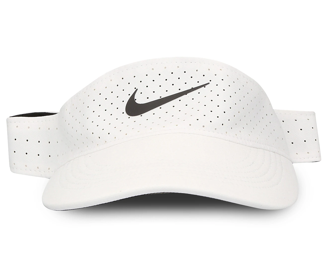 Nike Dri-FIT Aerobill Featherlight Perforated White Red Running Cap  CQ0966-104