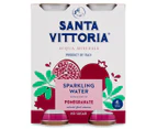 6 x 4pk Santa Vittoria Sparkling Water Pomegranate 330mL