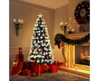 Christmas Fibre Optic Tree 150CM With Ultra Bright Long Optic Fibres Flashing LED Lights