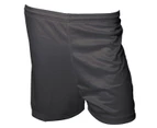 Precision Childrens/Kids Micro-Stripe Football Shorts (Black) - RD123