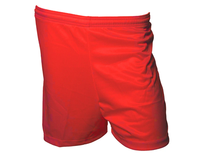 Precision Childrens/Kids Micro-Stripe Football Shorts (Red) - RD123