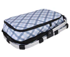 Sachi 4-Person Insulated Picnic Basket - Blue/Grey