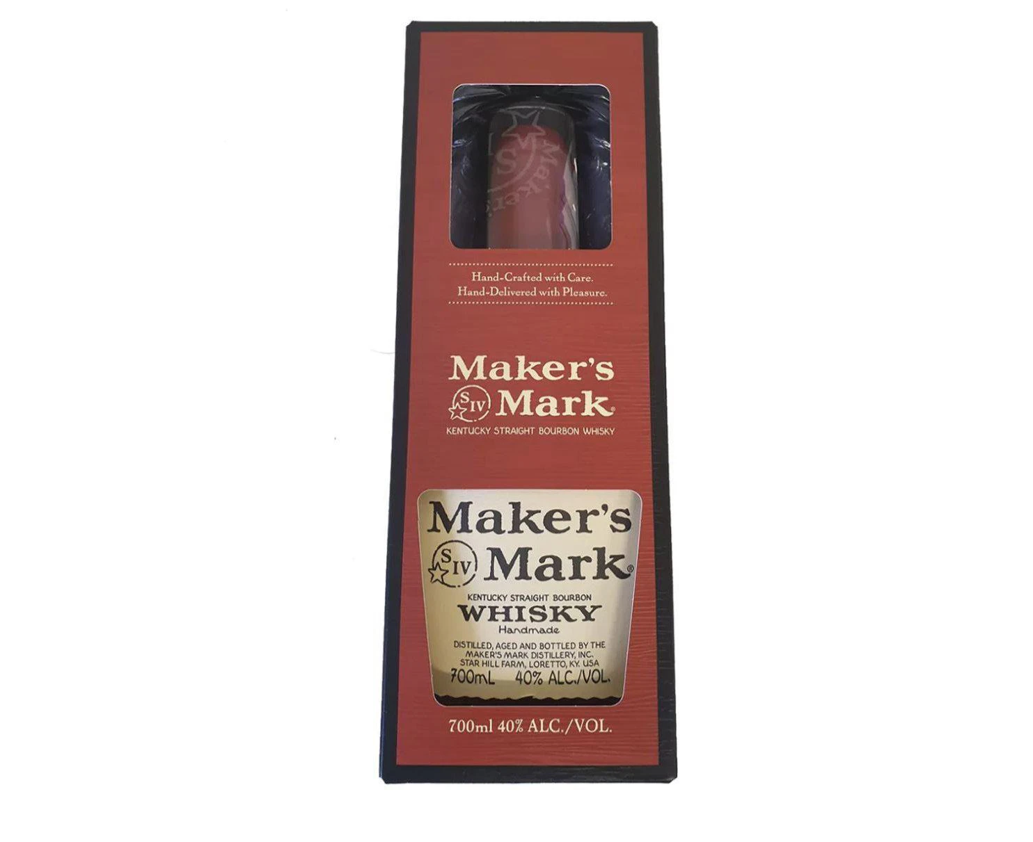 Maker's Mark Kentucky Straight Single Glass Gift Box 700ml